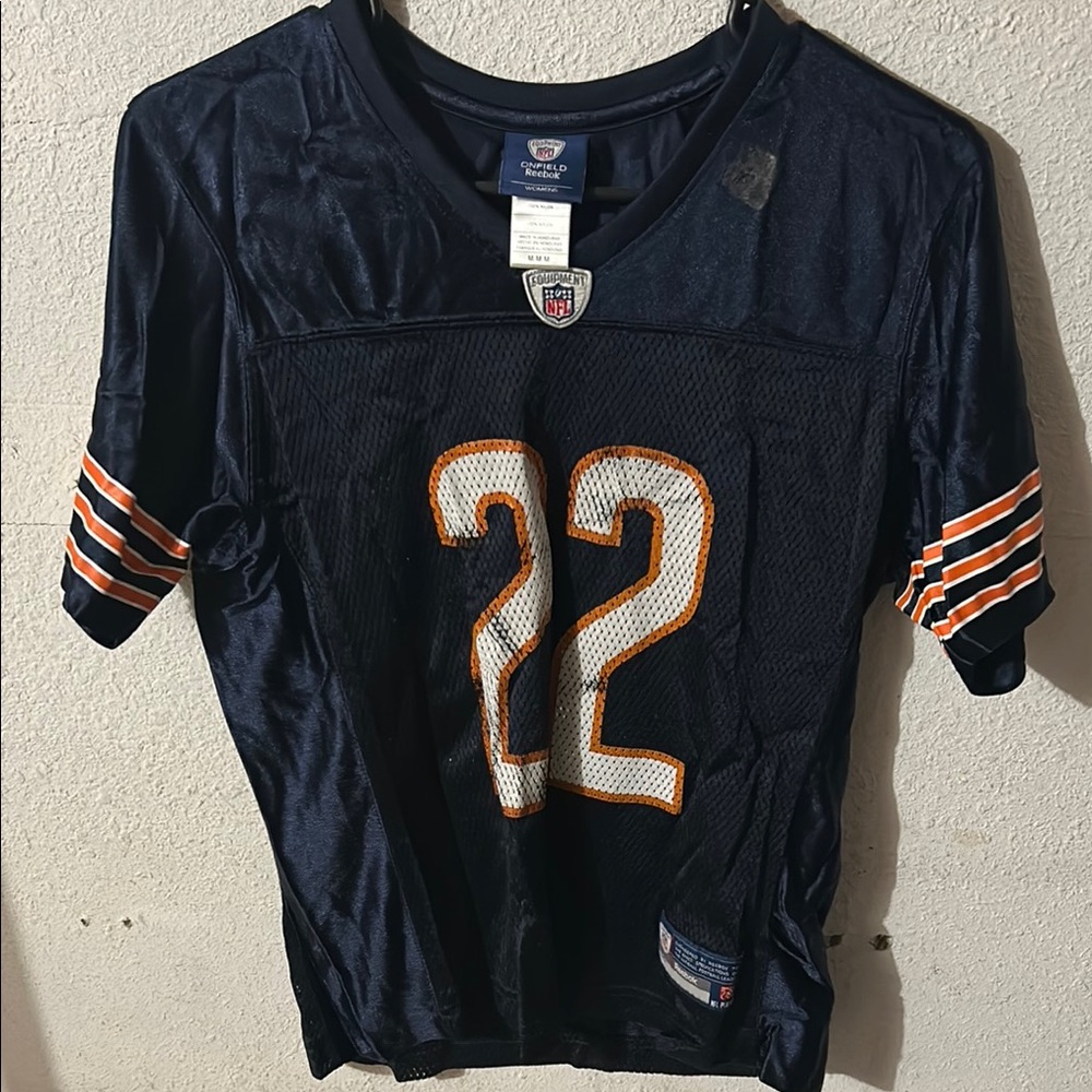Reebok Navy and Orange Men's Jersey